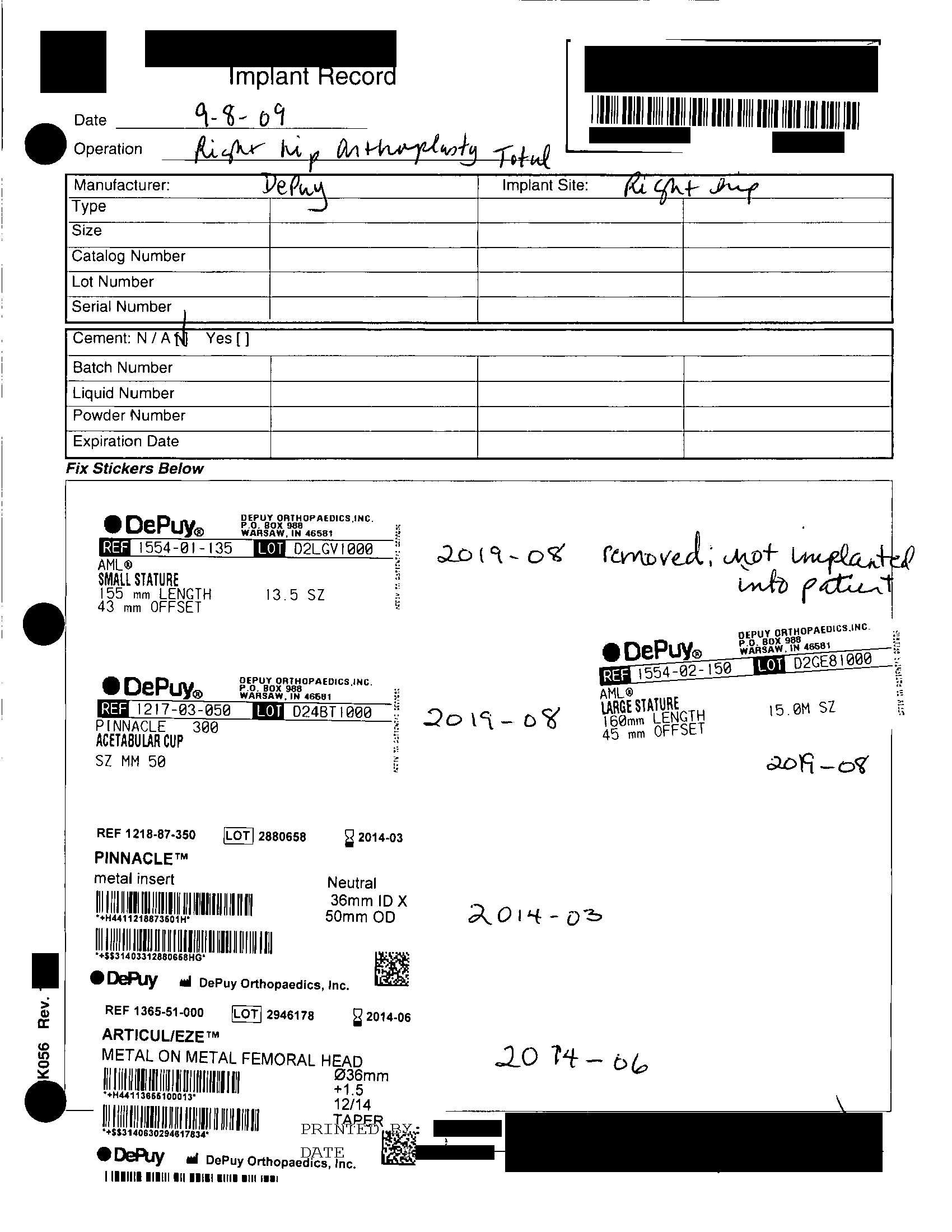 Chart Stik Label